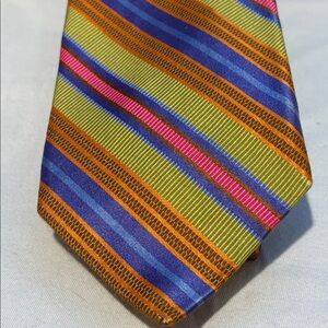 Robert Talbott Textured Vibrant Striped Tie